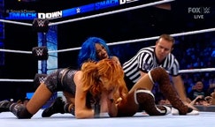 Becky Lynch and Sasha Banks tangle en route to Crown Jewel